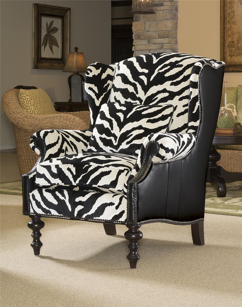 Tommy Bahama Home Kingstown LL7105 11 Wells Wing Chair with Turned